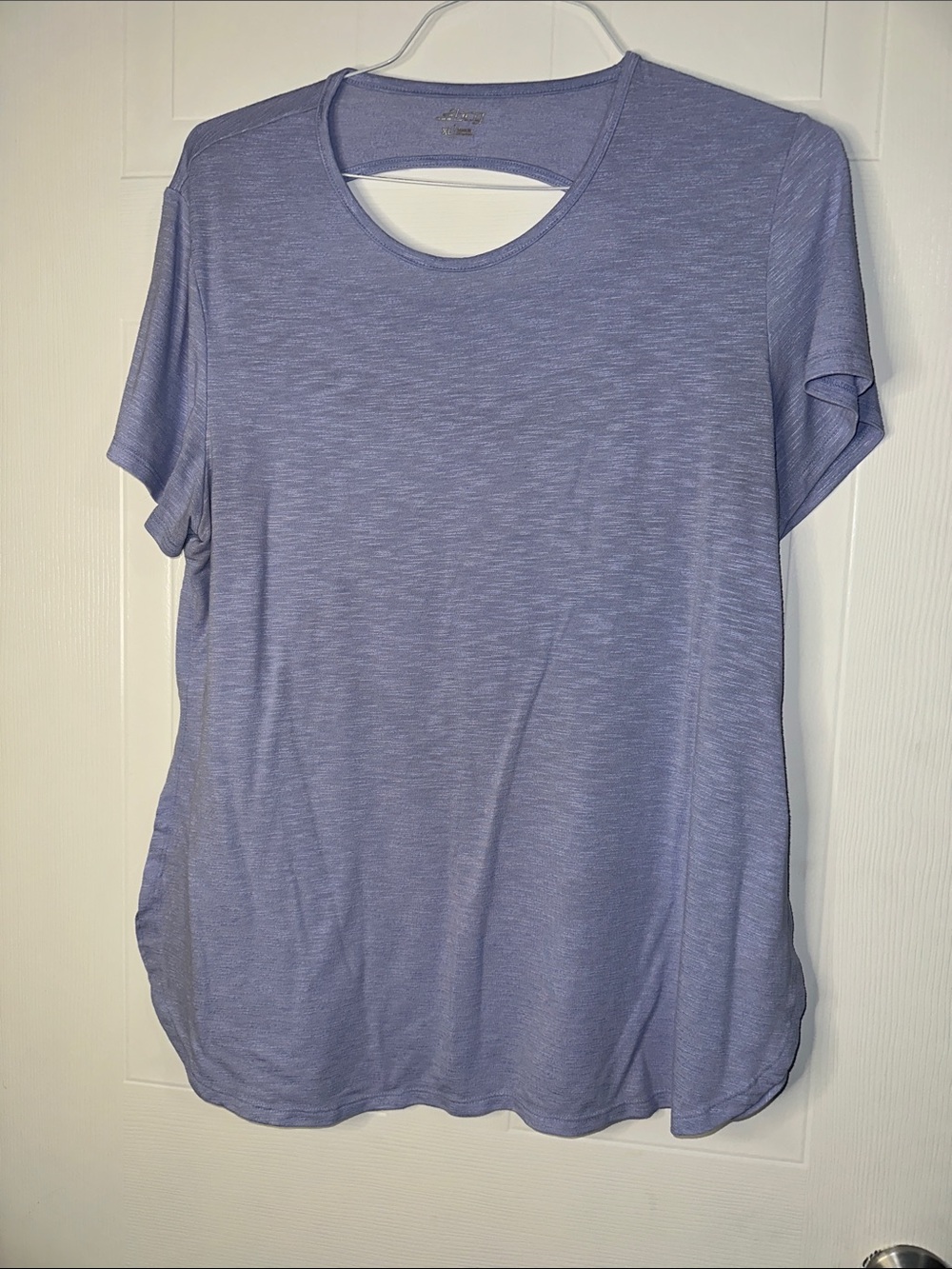 EUC BCG  Periwinkle Short-Sleeve Crewneck Tee w/ Open Back Design